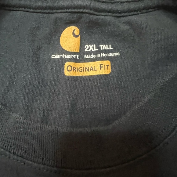 Carhartt Blue Original Fit T-Shirt Size 2XL Tall - Picture 3 of 5